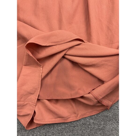 Bohme Dress Womens Medium Rose Drop Sly Fitted Midi Sleeveless Wrap Tulip Hem - Picture 8 of 10